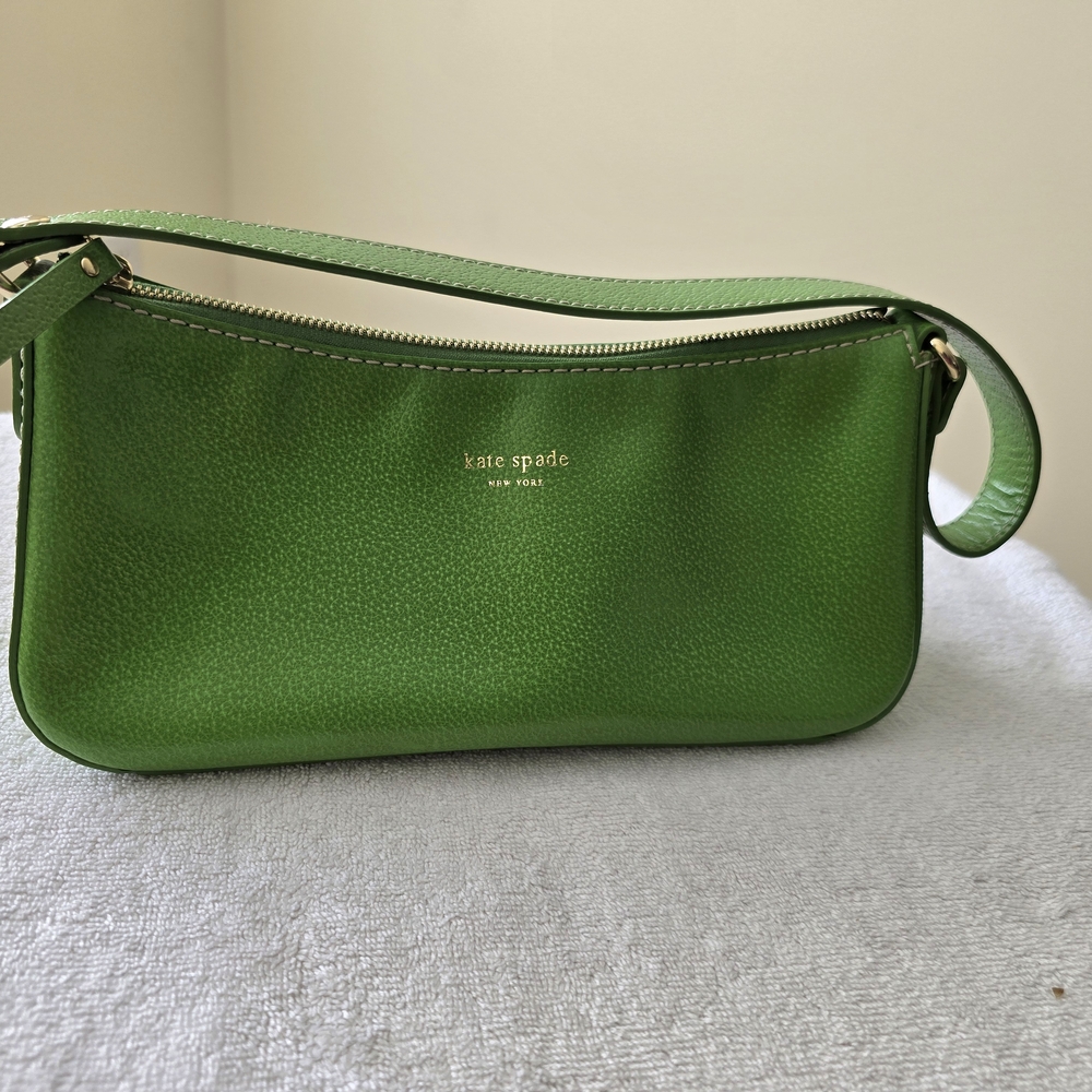 Kate Spade Green Leather Shoulder Bag - Picture 3 of 8